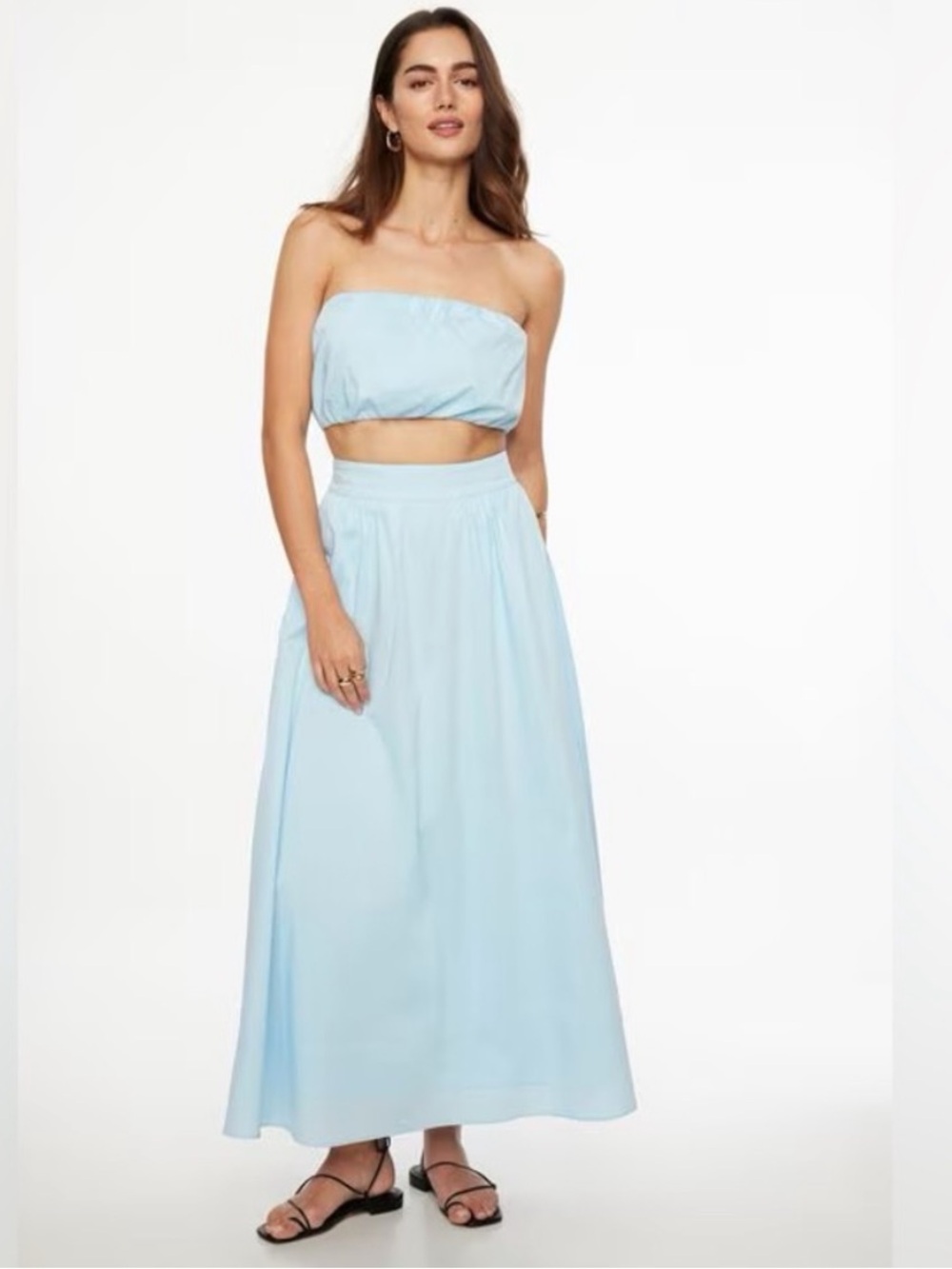 Dynamite Light Blue Women's Skirt and matching top SET